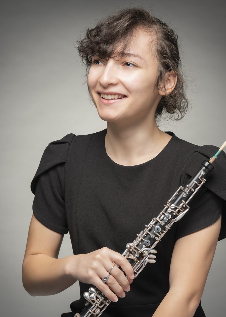Jamiia Holding The Oboe