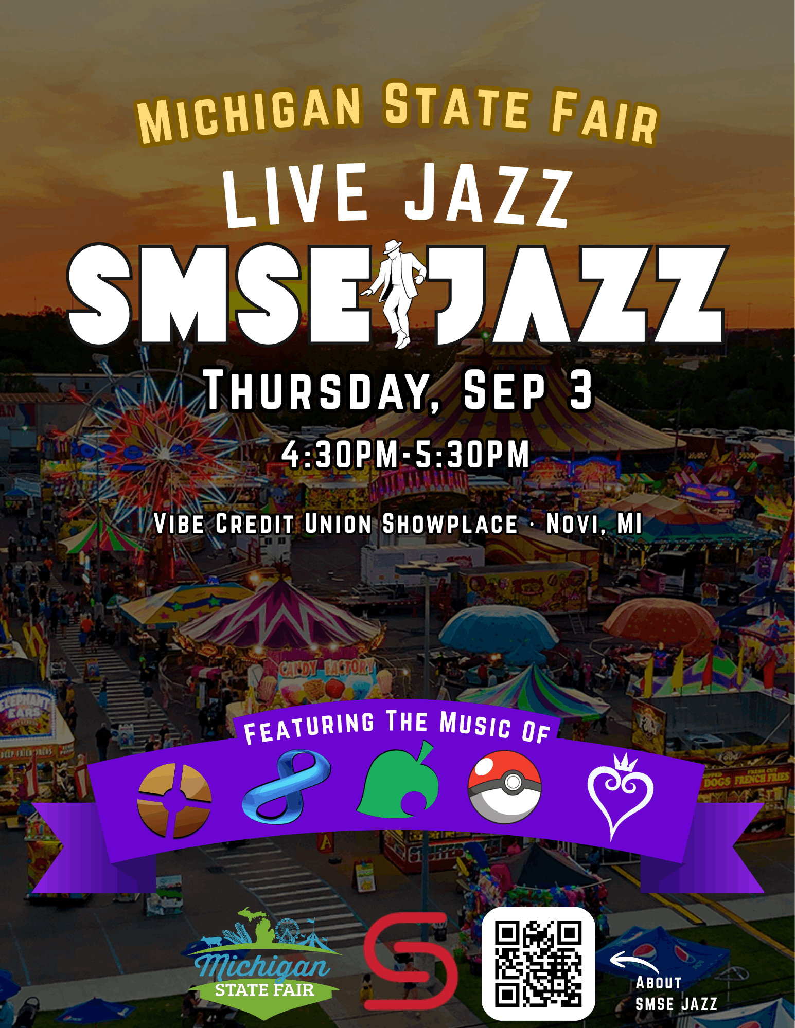 SMSE JAZZ Michigan State Fair Promotion 2026