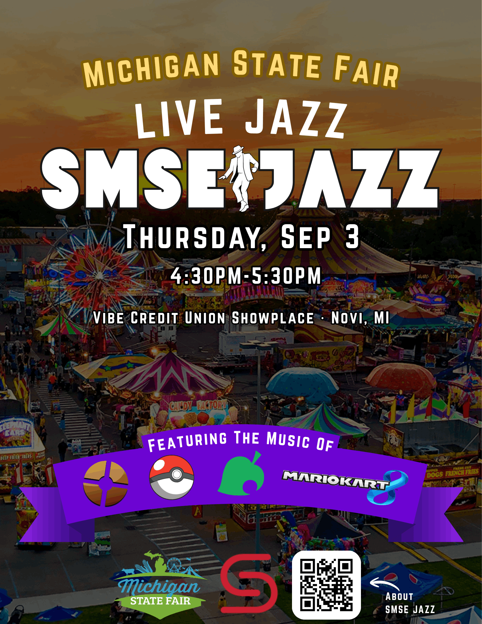 SMSE JAZZ Michigan State Fair Promotion 2026